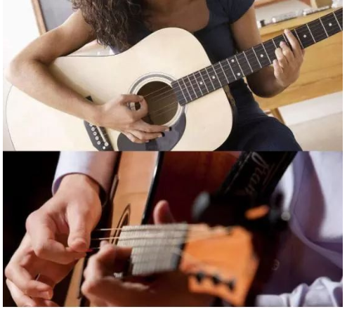 弹木吉他用手指弹和拨片弹有什么区别？